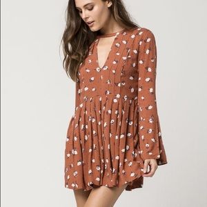 Free People Tegan Mini Dress in Orange